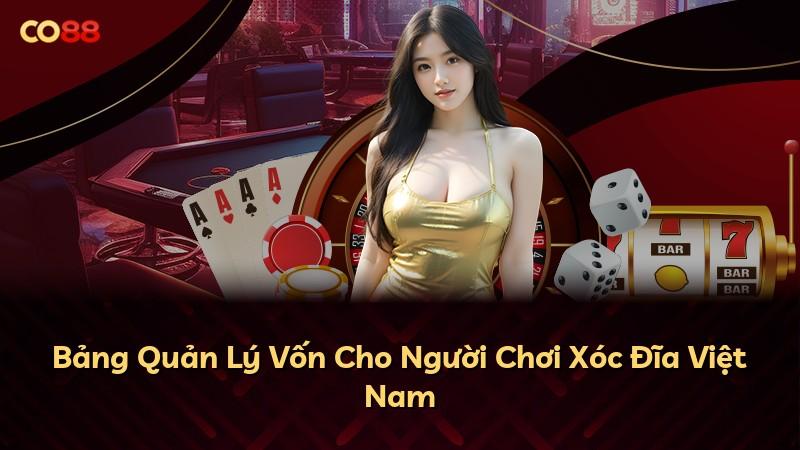 Bảng Quản Lý Vốn Cho Người Chơi Xóc Đĩa Việt Nam