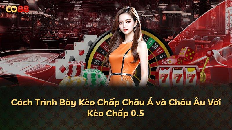 Cách Trình Bày Kèo Chấp Châu Á và Châu Âu Với Kèo Chấp 0.5