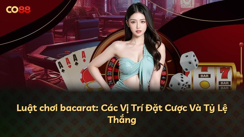 Luật chơi bacarat: Các Vị Trí Đặt Cược Và Tỷ Lệ Thắng